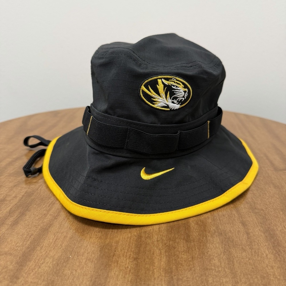 Nike Black Mizzou Tigers 2025 Apex Boonie Dri-fit Bucket hat Size Medium Footbal